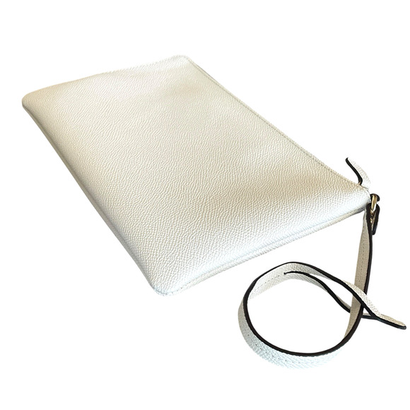 COACH Cream/Black Saffiano Leather Storypatch Creed Tote Insert/Wristlet/Clutch - Picture 3 of 7